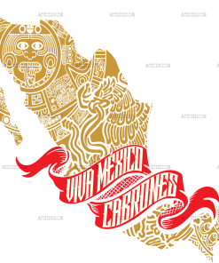 Viva Mexico Cabrones Map Dtf Transfer
