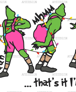 Walking Away Grinch UV DTF Transfer