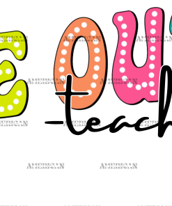 We Out Teacher DTF Transfer