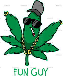 Weed Fun Guy DTF Transfer