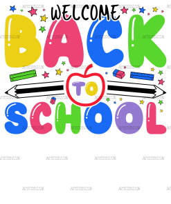 Welcome Back To School DTF Transfer