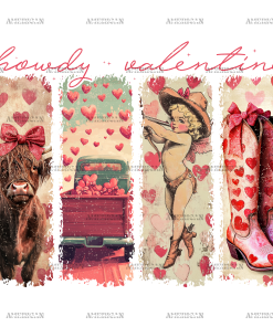 Western Howdy Valentine-2 DTF Transfer