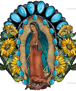 Western Lady Of Guadalupe Dtf Transfer