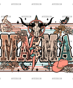 Western Mama Bolt DTF Transfer