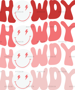 Western Valentines Howdy DTF Transfer