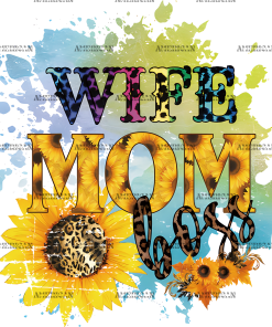 Wife Mom Boss DTF Transfer