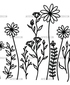 Wild Flowers-1 UV DTF Transfer