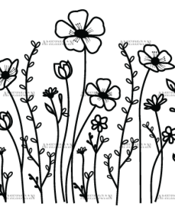 Wild Flowers-20 UV DTF Transfer