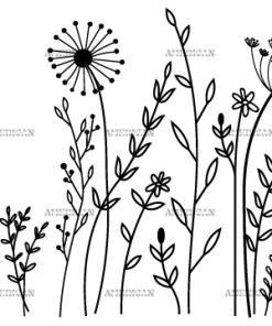 Wild Flowers-3 UV DTF Transfer