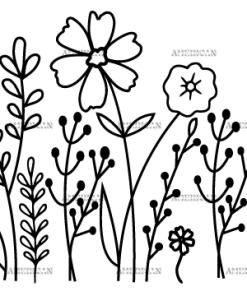 Wild Flowers-4 UV DTF Transfer