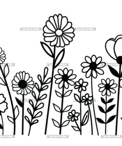 Wild Flowers-7 UV DTF Transfer