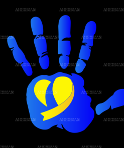 World Down Syndrome Day Hand DTF Transfer