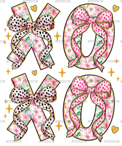 Xoxo Bow-1 DTF Transfer