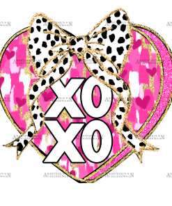 Xoxo Bow-3 DTF Transfer