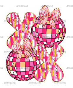 Xoxo Bow-4 DTF Transfer