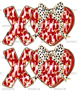 Xoxo Bow-5 DTF Transfer