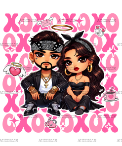Xoxo Couple-2 DTF Transfer