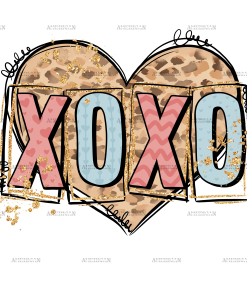 Xoxo Heart DTF Transfer