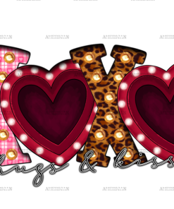 Xoxo Hugs And Kisses-2 DTF Transfer