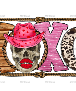 Xoxo Skull DTF Transfer