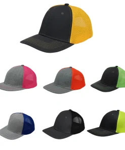 2-Tone Meshback 6 Panel Caps