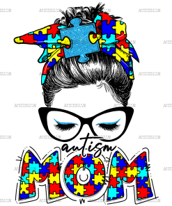 Autism Mom-4 DTF Transfer