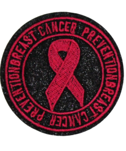 Prevention Breast Cancer Ribbon Patch (Small/Embroidery)