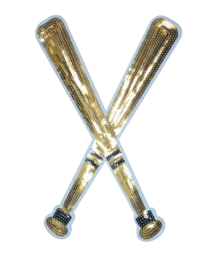 Baseball Bats Patch (Large/Sequin)