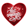 Be Mine Red Heart Patch (Large/Sequin)
