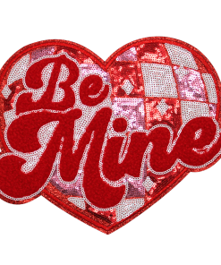 Be Mine Disco Heart Patch (Large/Sequin)