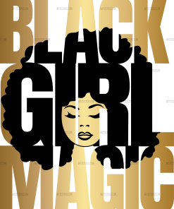Black Girl Magic DTF Transfer