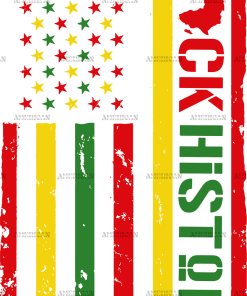 Black History Flag DTF Transfer