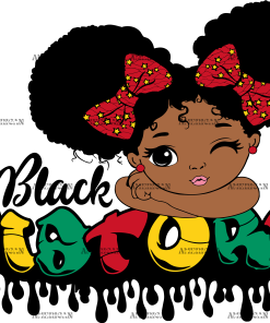 Black History Little Girl-3 DTF Transfer