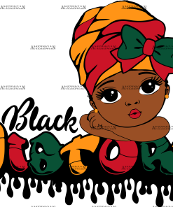 Black History Little Girl-4 DTF Transfer