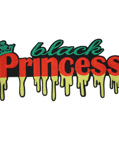Black Princess Patch (Large/Embroidery)