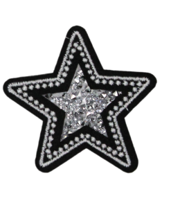 Black Star Crystal Patch (Small/Embroidery)