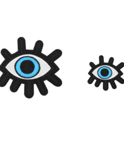 Blue Evil Eye Patch (Small/Embroidery)