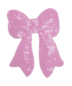 Pink Bow Patch (Small/Sequin)