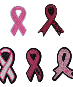 Breast Cancer Awareness Ribbon Patch (Small/Embroidery)