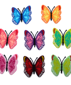 1.7 Inch Colorful Butterflies Patch (Small/Embroidery)