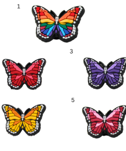 Butterfly Croc Charms
