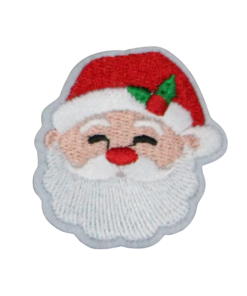 Santa Face Patch (Small/Embroidery)
