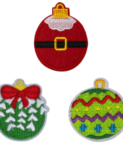 Christmas Ornaments Patch (Small/Embroidery)