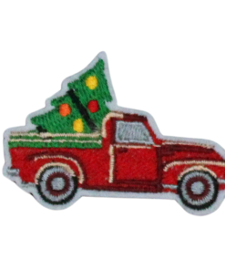 Truck With Christmas Tree Patch (Small/Embroidery)