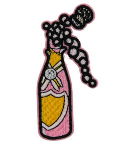 Champagne Bottle Patch (Medium/Embroidery)