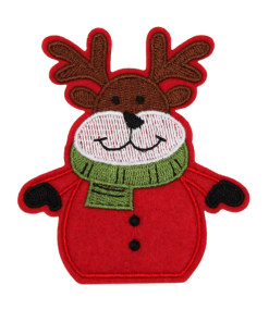 Christmas Reindeer Patch (Small/Embroidery)