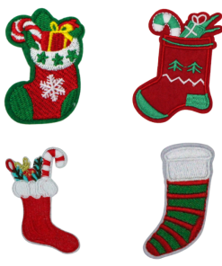 Christmas Stocking Patch (Small/Embroidery)