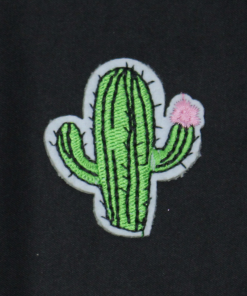 Cactus With Pink Flower Patch (Small/Embroidery)