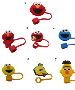 Cute Cartoon Straw Toppers