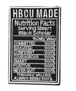 HBCU Made Nutrition Facts Patch (Small/Embroidery)